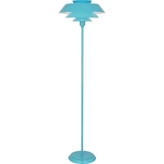 Robert Abbey  Pierce Floor Lamp in Egg Blue Gloss Finish EB978