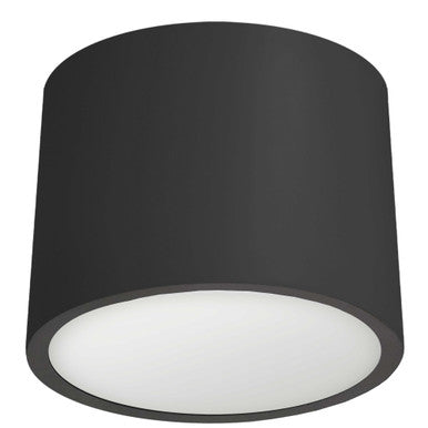 Dainolite 15W Flush Mount, Matte Black with White Diffuser ECO-C1015-MB