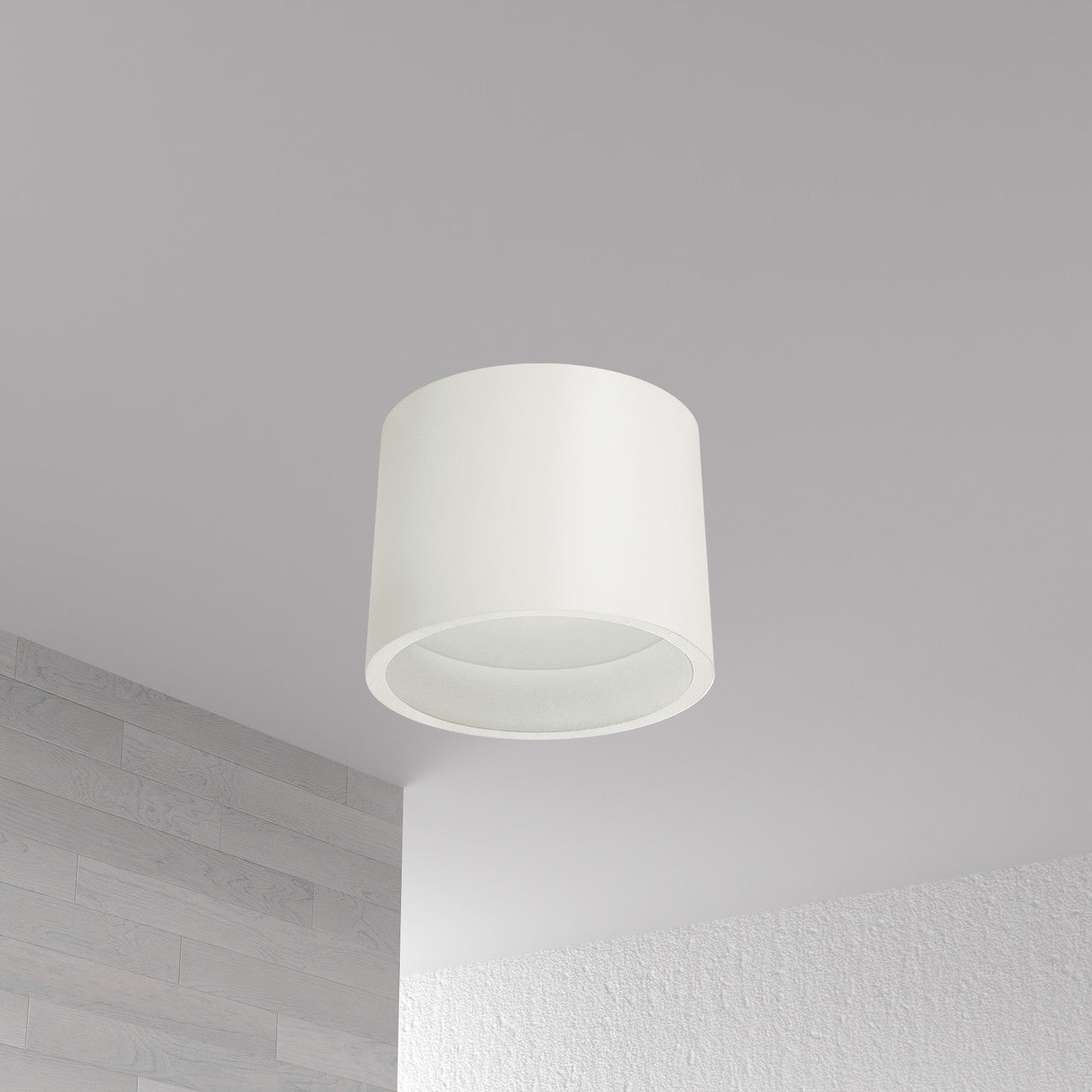 Dainolite 15W Flush Mount, Matte White with White Diffuser ECO-C1015-MW