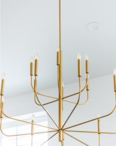 Visual Comfort Studio Ellen DeGeneres Brianna Large Two-Tier Chandelier in Burnished Brass EC10015BBS