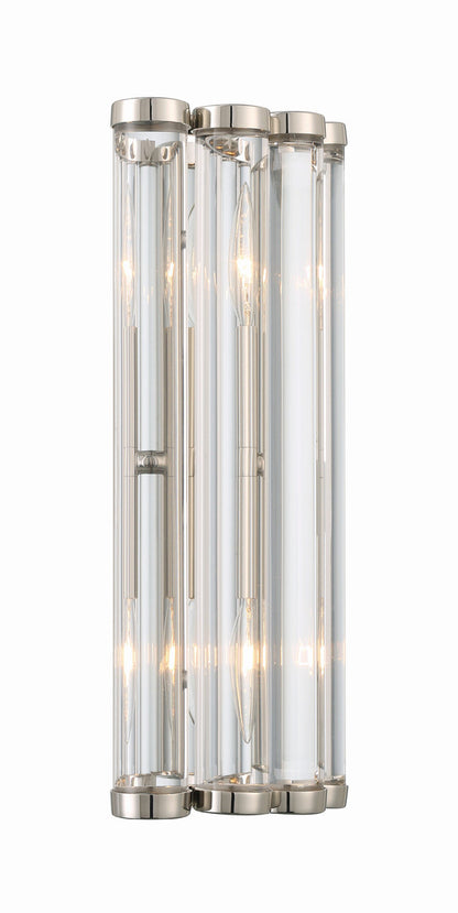 Crystorama Libby Langdon for Crystorama Elliot 2 Light Polished Nickel Wall Mount ELL-B3002-PN