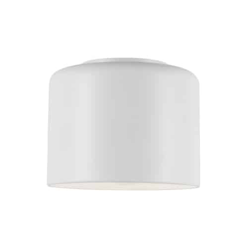 Dainolite 1 Light Incandescent Flush Mount, Matte White Shade EMI-81FH-MW