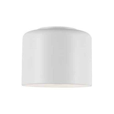 Dainolite 1 Light Incandescent Flush Mount, Matte White Shade EMI-81FH-MW