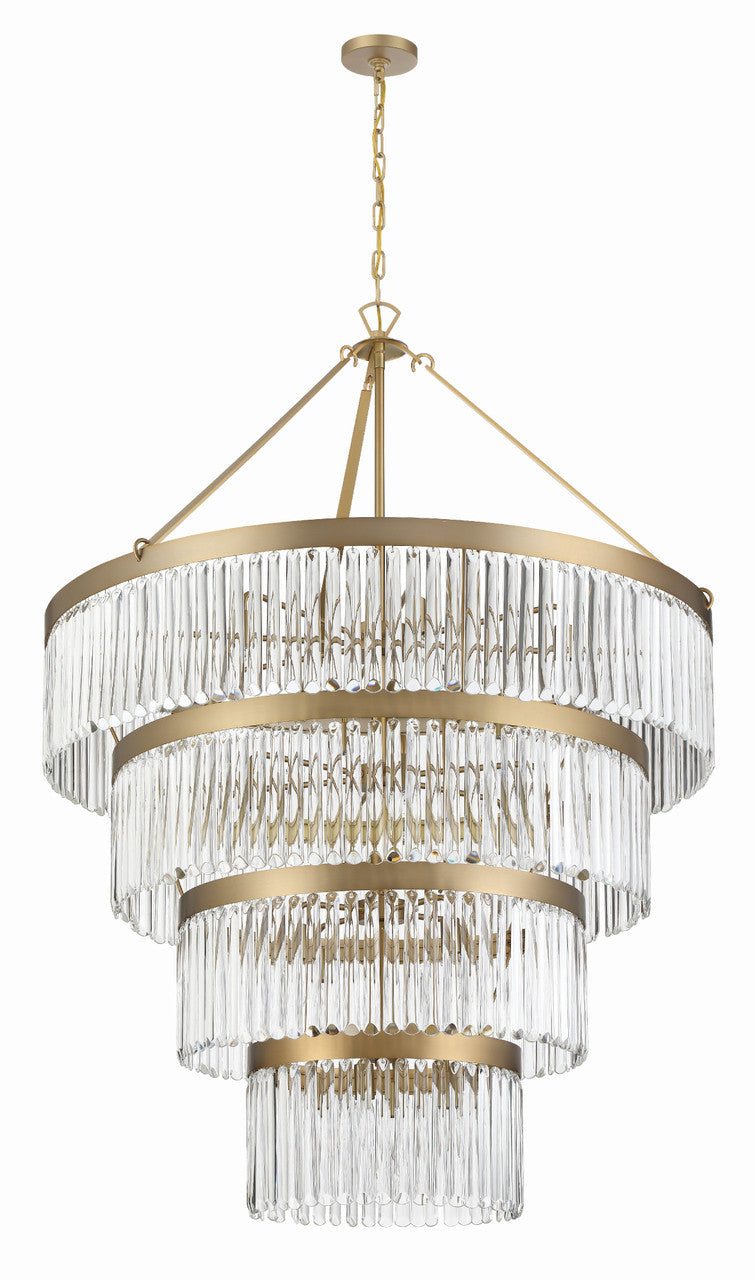 Crystorama Emory 22 Light Modern Gold Chandelier EMO-5409-MG