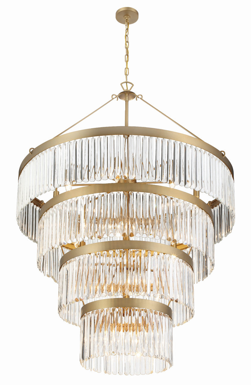 Crystorama Emory 22 Light Modern Gold Chandelier EMO-5409-MG