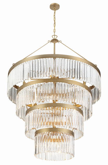 Crystorama Emory 22 Light Modern Gold Chandelier EMO-5409-MG