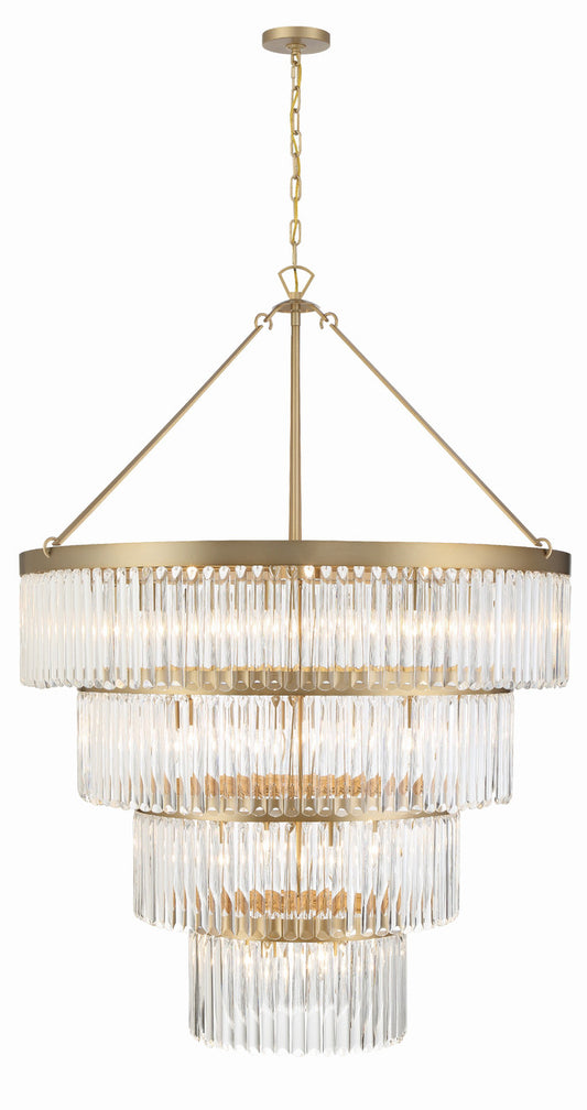 Crystorama Emory 22 Light Modern Gold Chandelier EMO-5409-MG