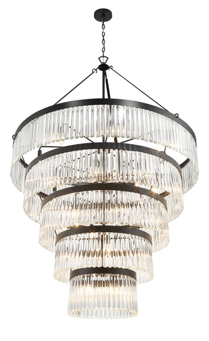 Crystorama Emory 30 Light Black Chandelier EMO-5430-BK