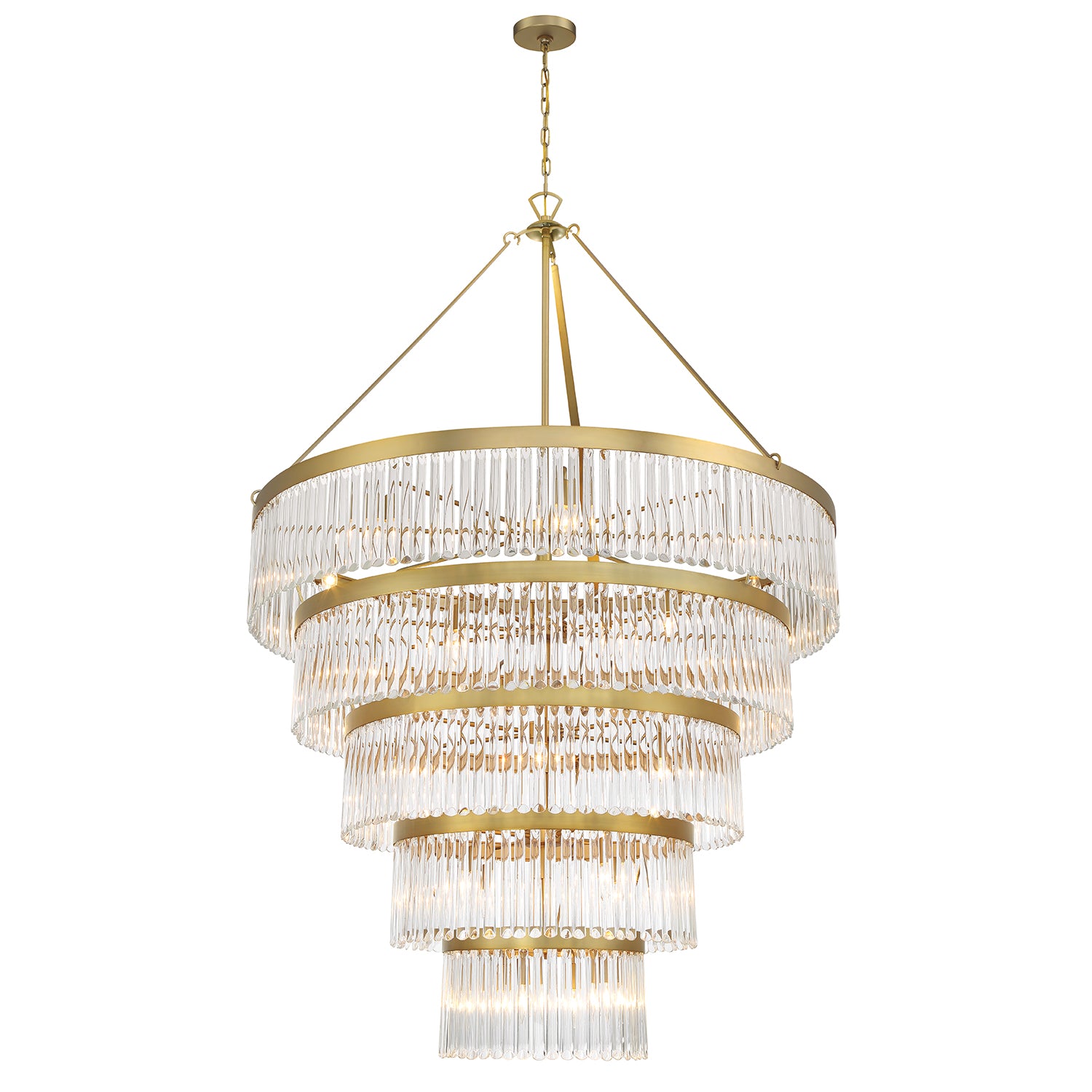 Crystorama Emory 30 Light Modern Gold Chandelier EMO-5430-MG