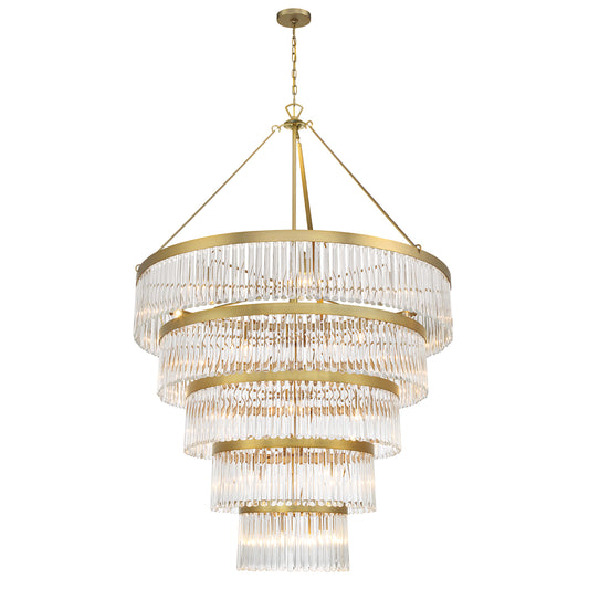 Crystorama Emory 30 Light Modern Gold Chandelier EMO-5430-MG