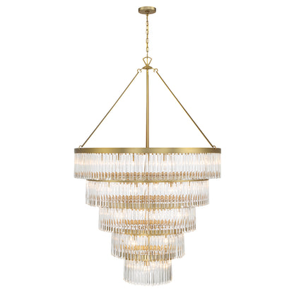 Crystorama Emory 30 Light Modern Gold Chandelier EMO-5430-MG