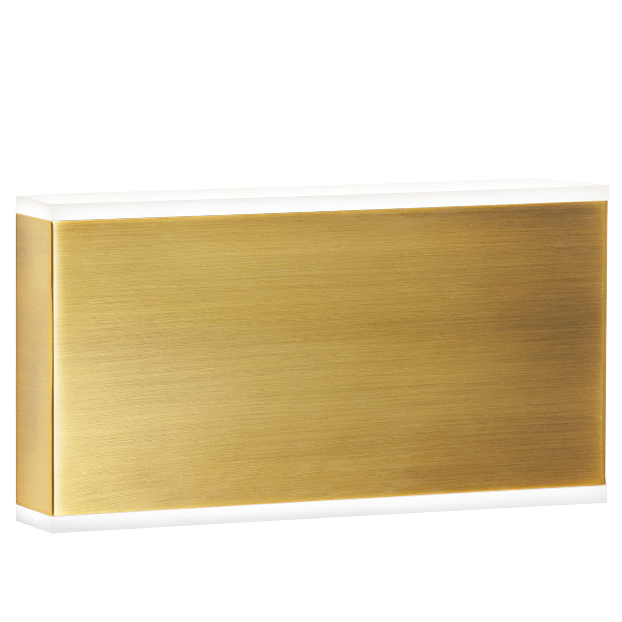 Dainolite 20W Wall Sconce, Aged Brass with Frosted Acrylic Diffuser EMY-105-20W-AGB