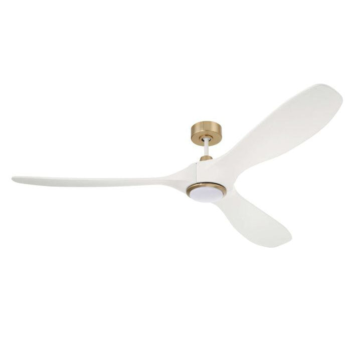 Craftmade Ceiling Fan Indoor/Outdoor 72" Envy in White/Satin Brass w/ White Blades EVY72WSB3