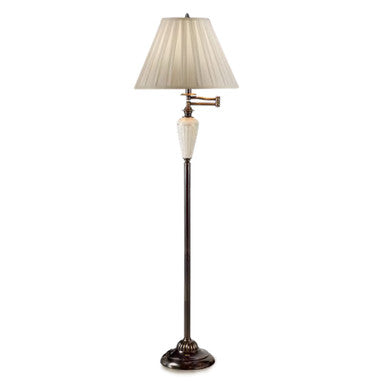 Lite Master Aloise Floor Lamp Dark Solid Brass F5203DB-SR