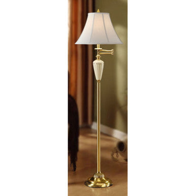 Lite Master Aloise Floor Lamp Polished Solid Brass F5203PB-SL