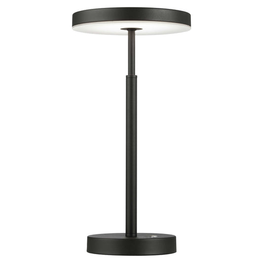 Dainolite 10W Table Lamp, Sandy Black w/ White Acrylic Diffuser  FCE-1510LEDT-SB