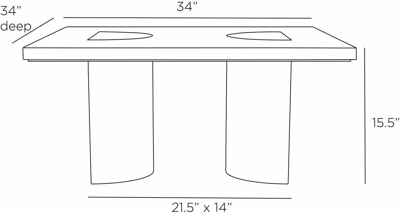 Arteriors Home Tindle Cocktail Table FCI01