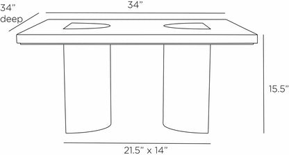 Arteriors Home Tindle Cocktail Table FCI01