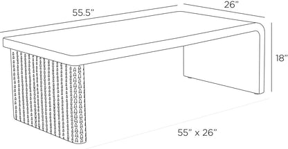 Arteriors Home Cunningham Cocktail Table FCI18