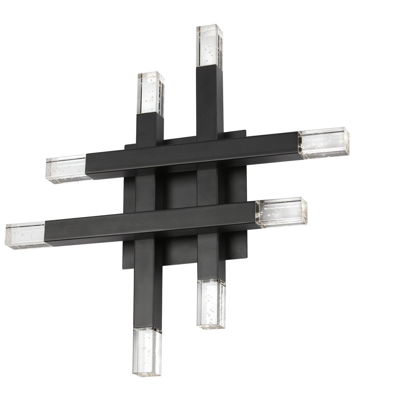 Dainolite 24W Matte Black Wall Sconce w/ Acrylic Diffuser FCS-1432W-MB