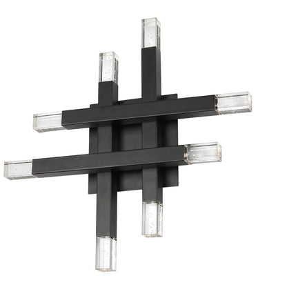 Dainolite 24W Matte Black Wall Sconce w/ Acrylic Diffuser FCS-1432W-MB