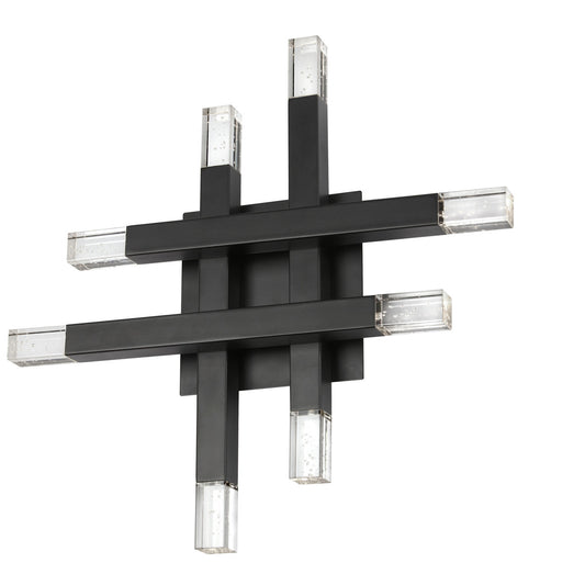 Dainolite 24W Matte Black Wall Sconce w/ Acrylic Diffuser FCS-1432W-MB