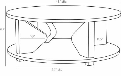 Arteriors Home Blaine Coffee Table FCS06