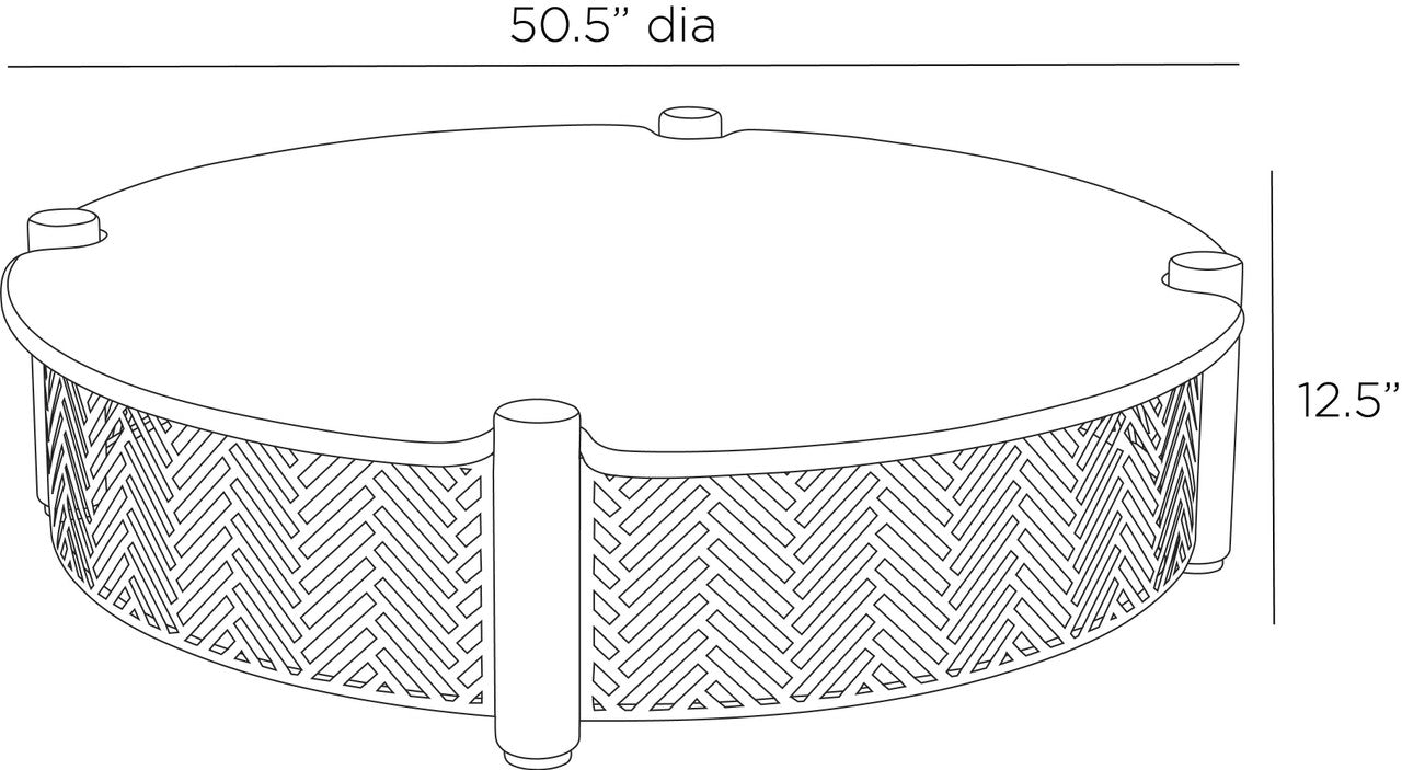 Arteriors Home Emoto Outdoor Coffee Table FCS13