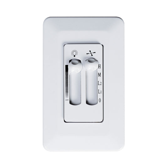 Maxim AC Wall Control Light Dimming and Fan Control in White FCT8881WT