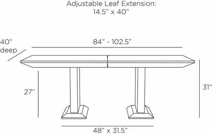 Arteriors Home Renata Dining Table FDS04