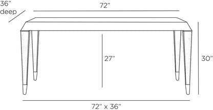 Arteriors Home Tristan Dining Table FDS05