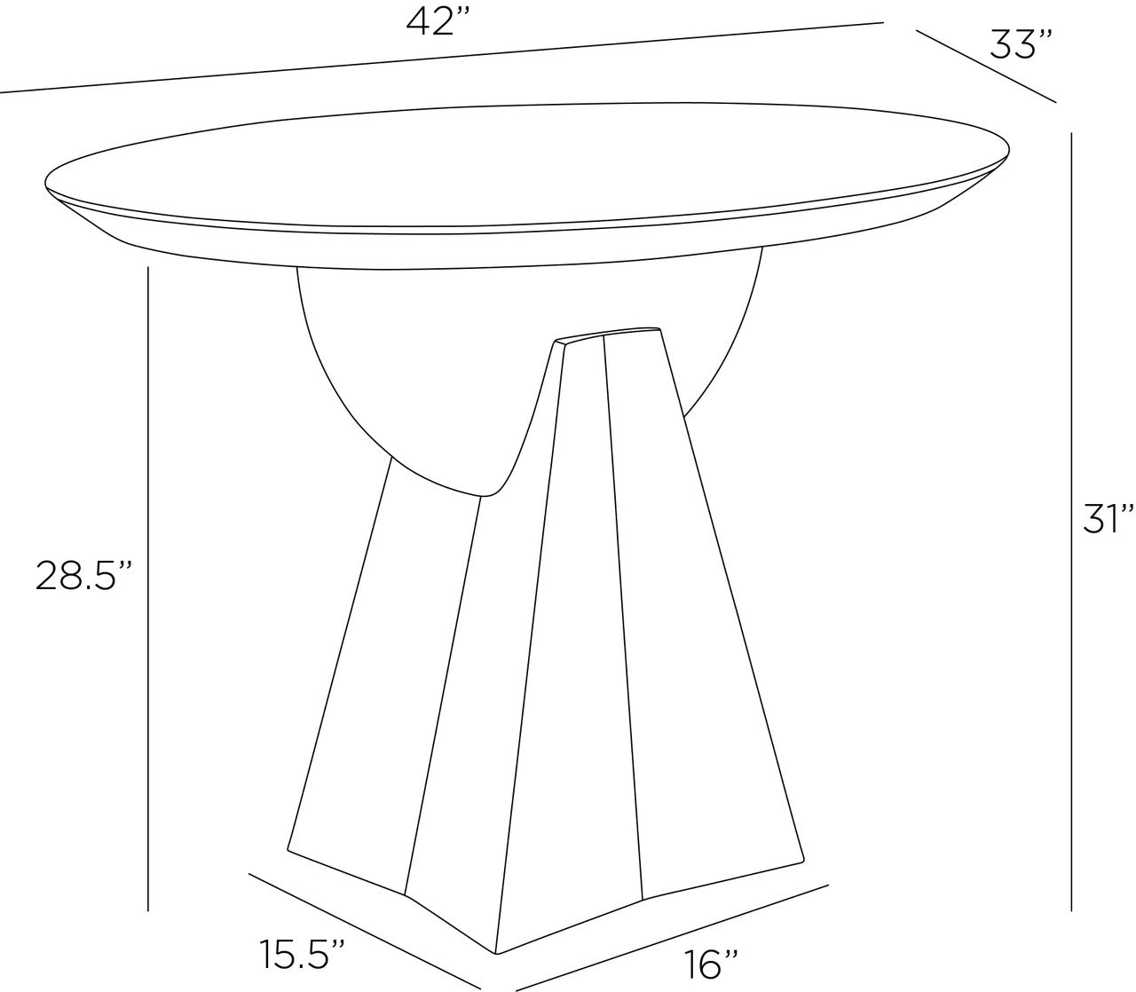 Arteriors Home Dorette Entry Table FDS11