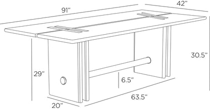 Arteriors Home Dominic Outdoor Dining Table FDS13