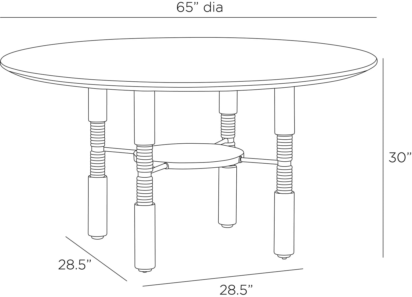 Arteriors Home Heger Dining Table FDS16