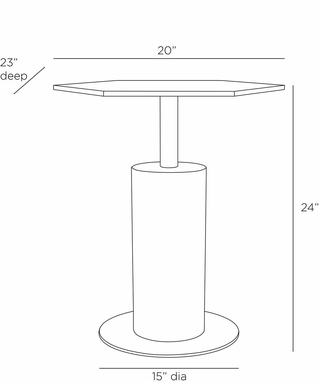 Arteriors Home Wythe End Table FEI12