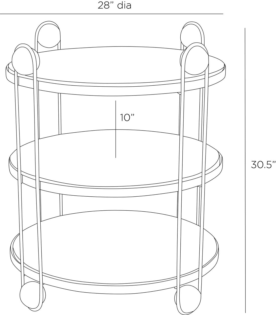 Arteriors Home Carlita End Table FEI25