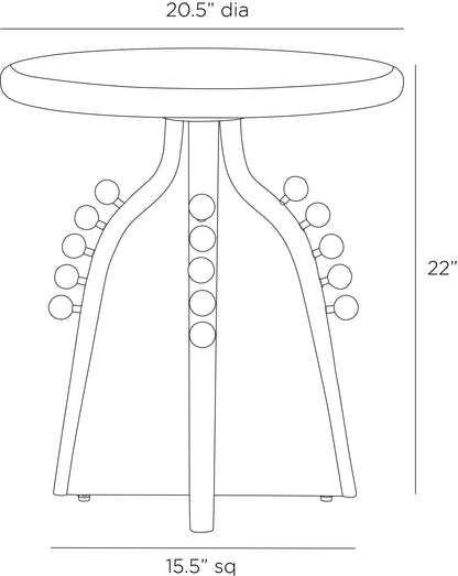 Arteriors Home Guillermo End Table FEI27