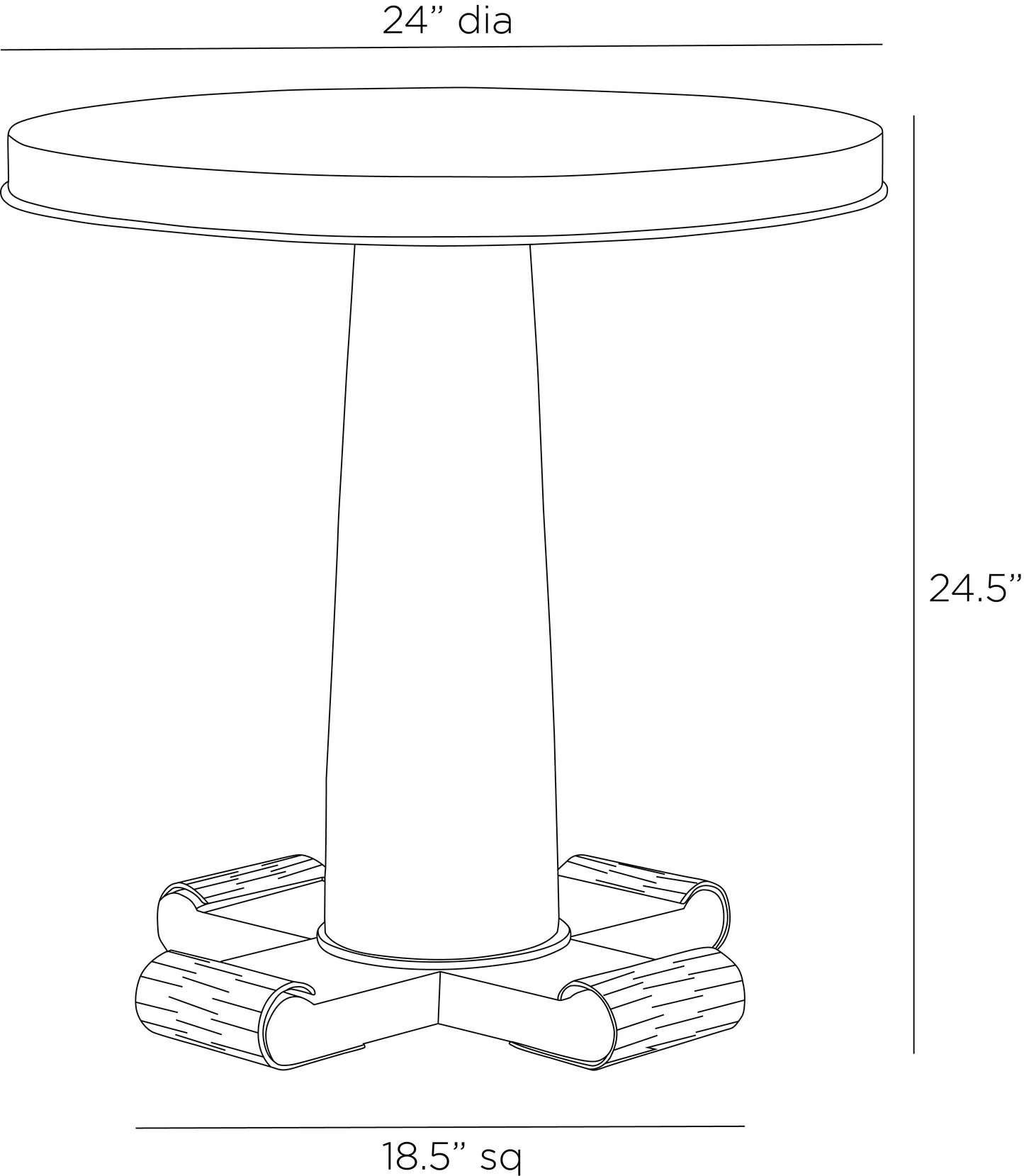 Arteriors Home Hurst End Table FEI30