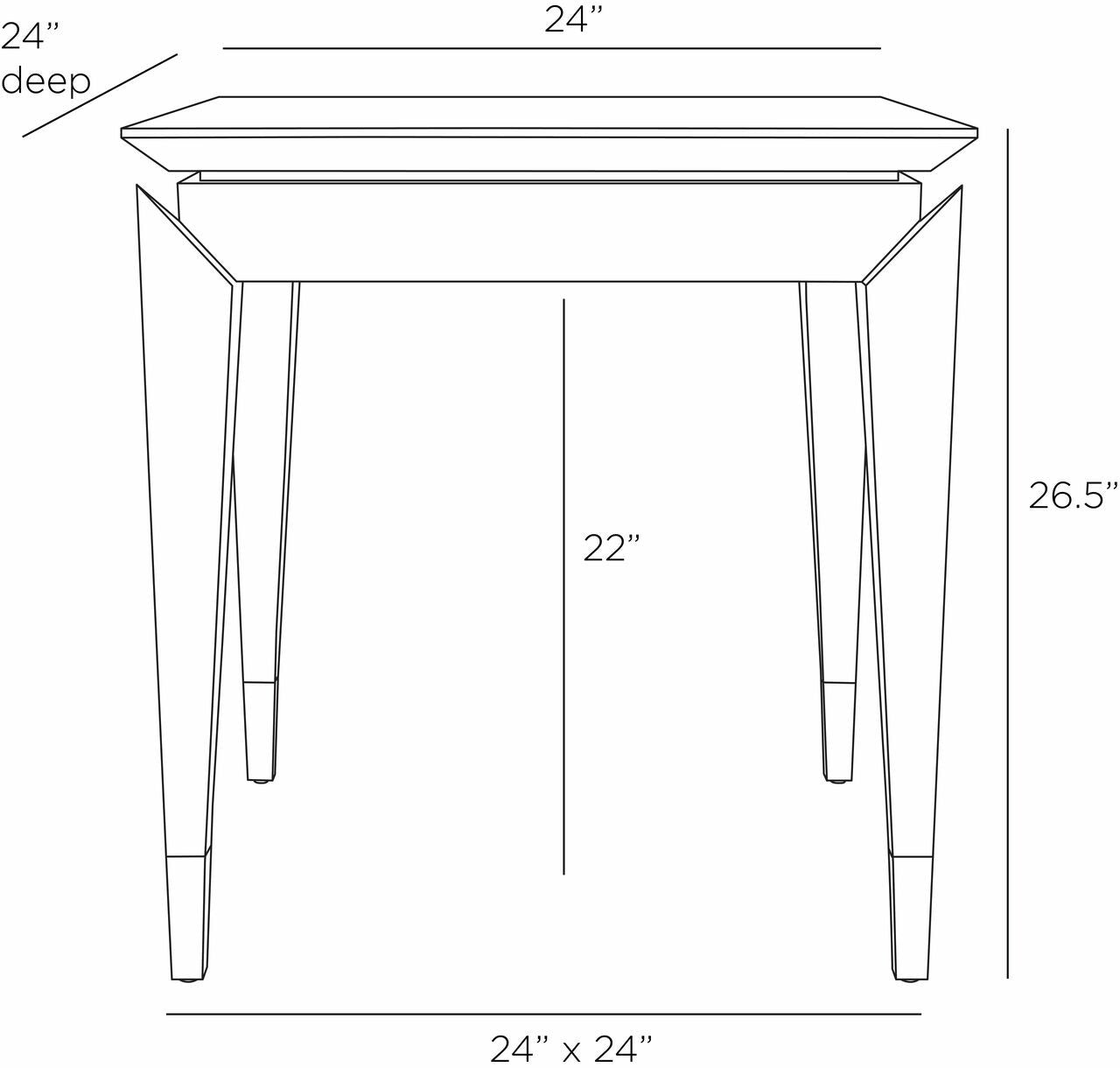 Arteriors Home Tarten End Table FES03