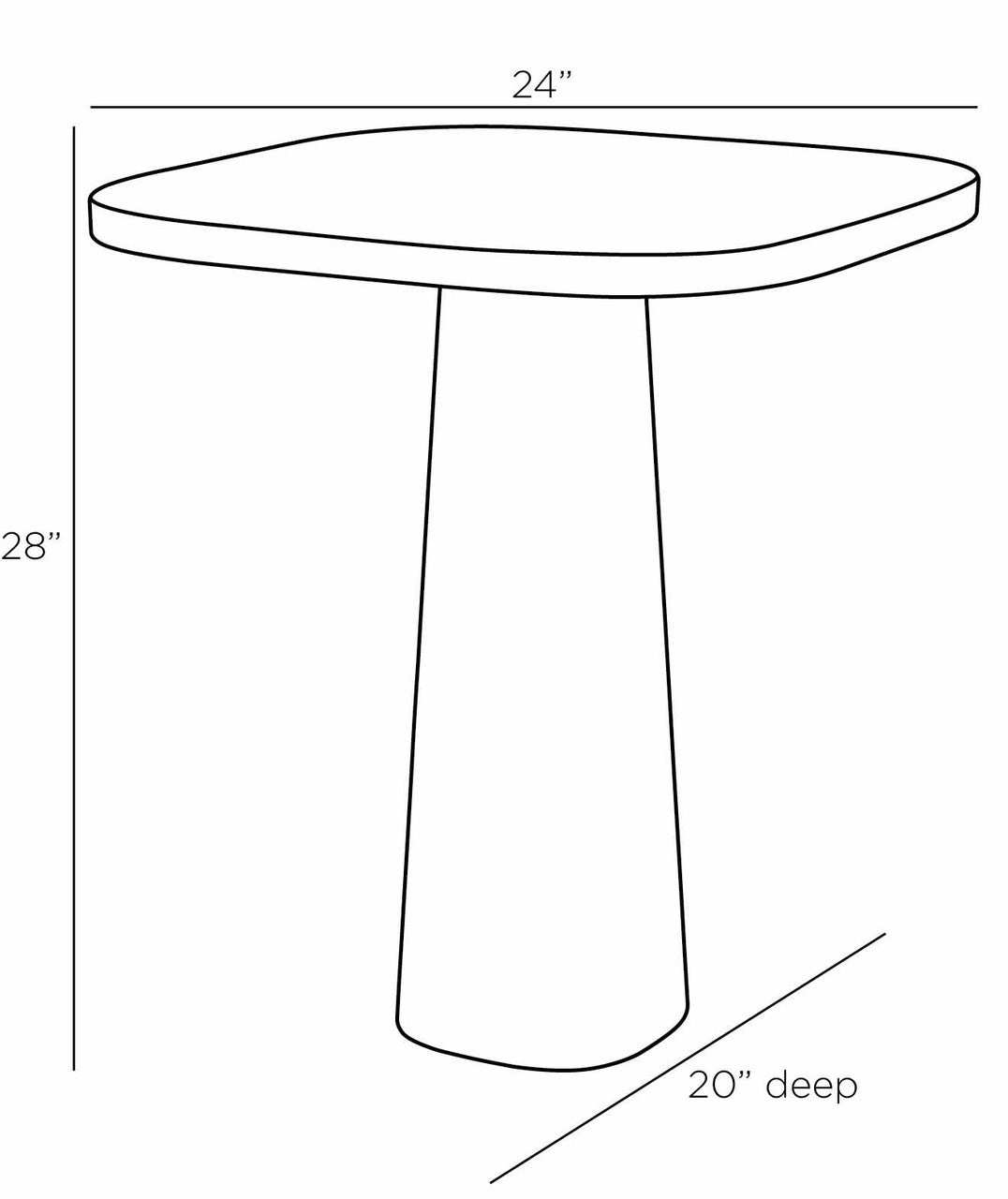 Arteriors Home Blythe Large End Table FES06