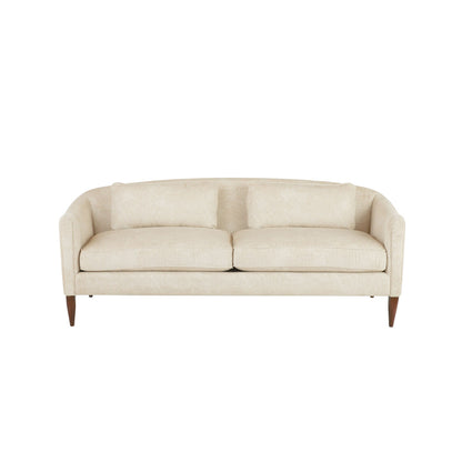 Arteriors Home Vincent Sofa Textured Ivory Dark Walnut FFU05