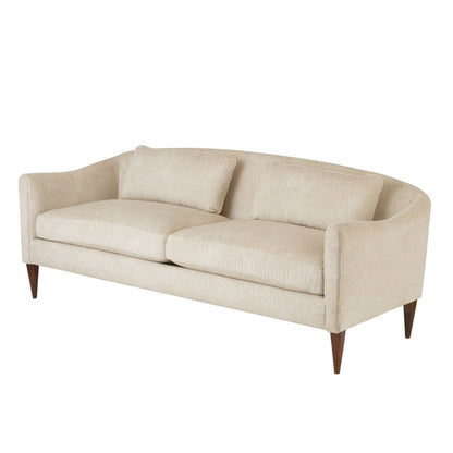 Arteriors Home Vincent Sofa Textured Ivory Dark Walnut FFU05