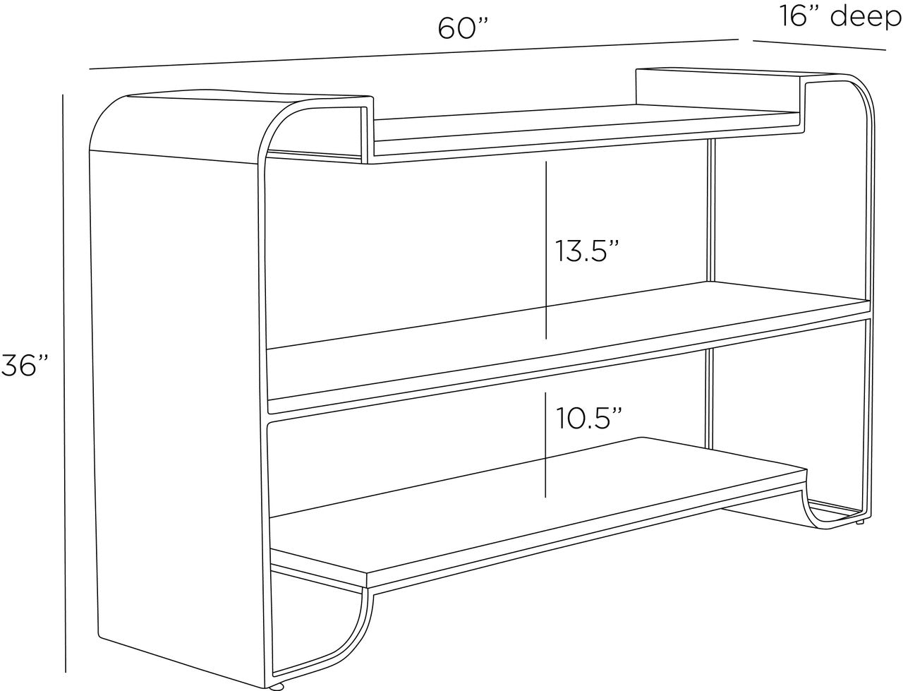 Arteriors Home Epton Bookshelf FGI04