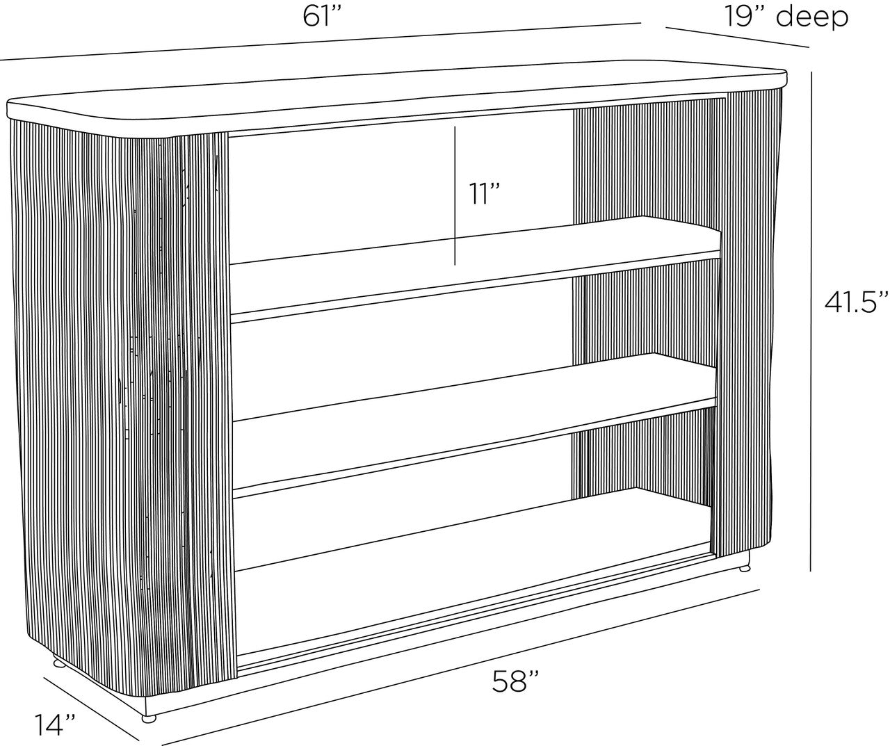 Arteriors Home Easton Bookshelf FGI05