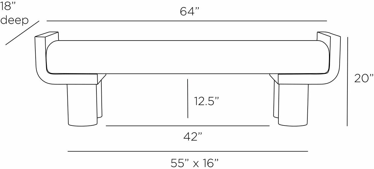 Arteriors Home Wesley Bench FHI01