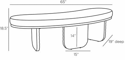 Arteriors Home Yogi Bench FHI05