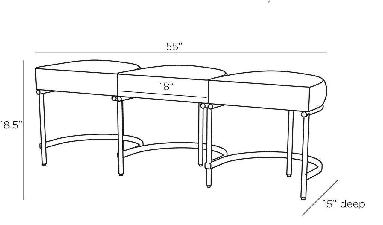 Arteriors Home Blaire Bench FHI08