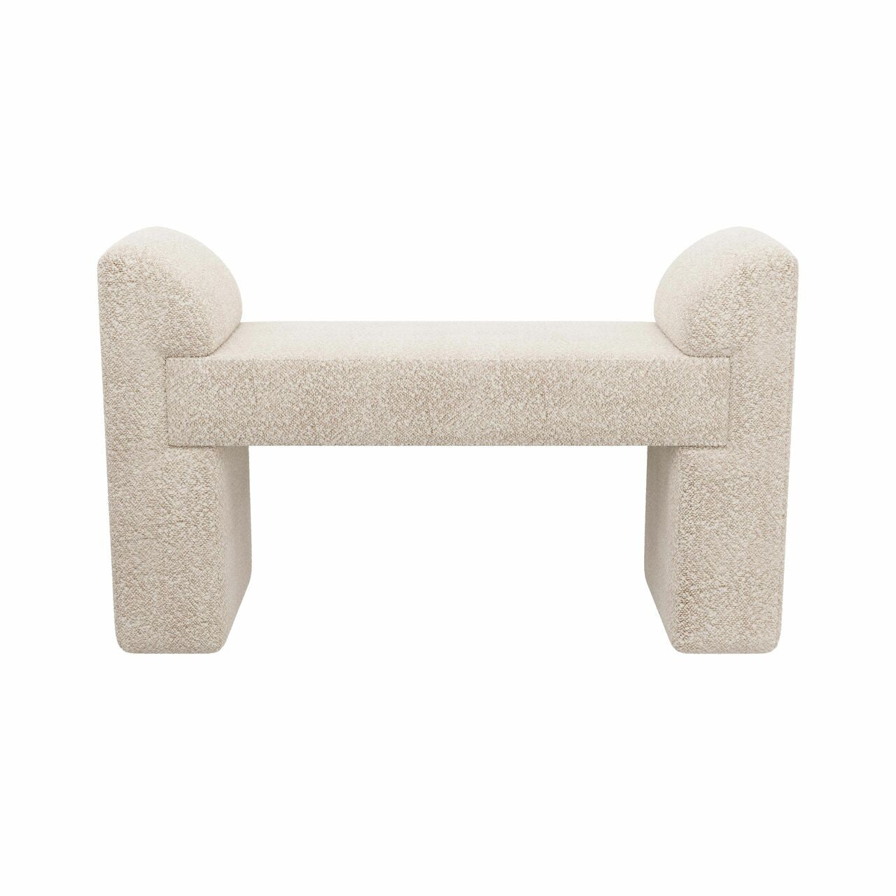 Arteriors Home Windemere Bench Cream Sherpa FHU01