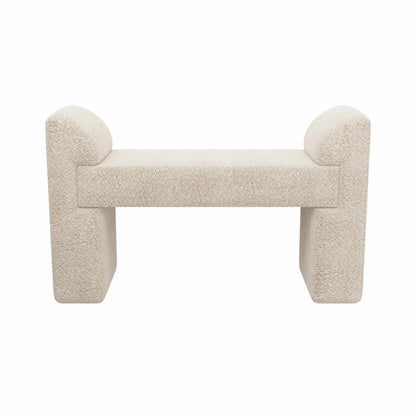 Arteriors Home Windemere Bench Cream Sherpa FHU01