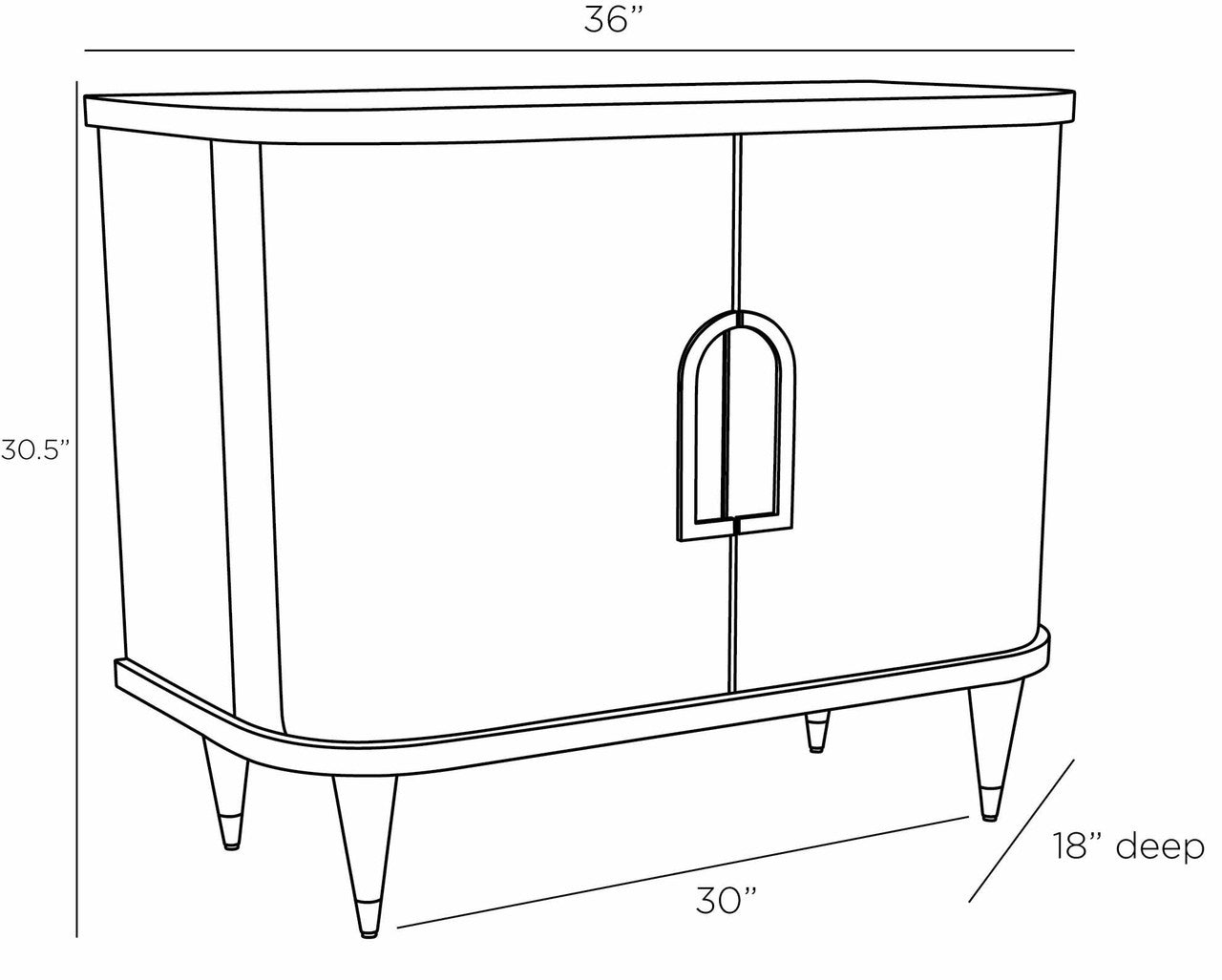 Arteriors Home Algiers Side Cabinet FIS04